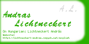 andras lichtneckert business card
